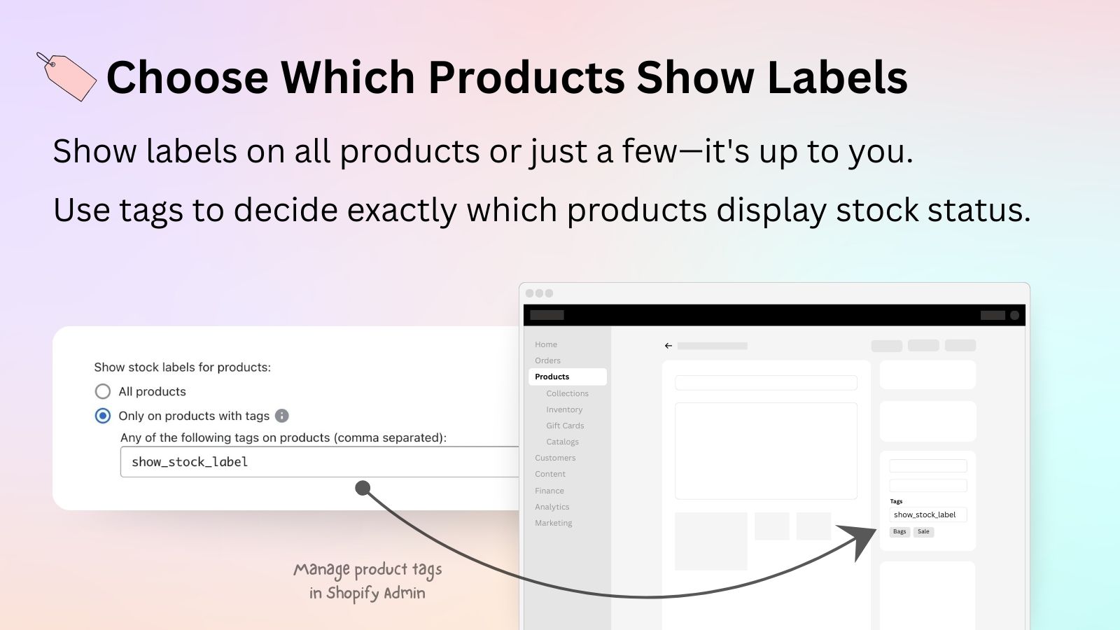 Choose Which Products Show Labels